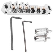 Metal Plated Roller Tune-O- Bridge for  Electric Guitar Replacement E4Y2