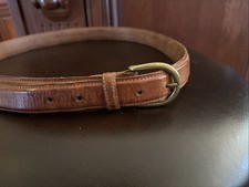 Vintage polo ralph lauren Vegetable Tanned Italian Saddle leather belt men