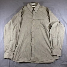 Pierre Cardin Men's 16.5 34-35 Large Cotton Blend Long Sleeve Dress Shirt