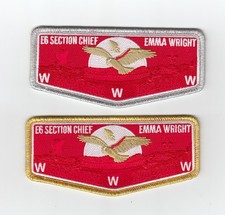 Coosa Lodge 50 Emma Wright OA Section E6 Chief Flap Set Greater Alabama Council