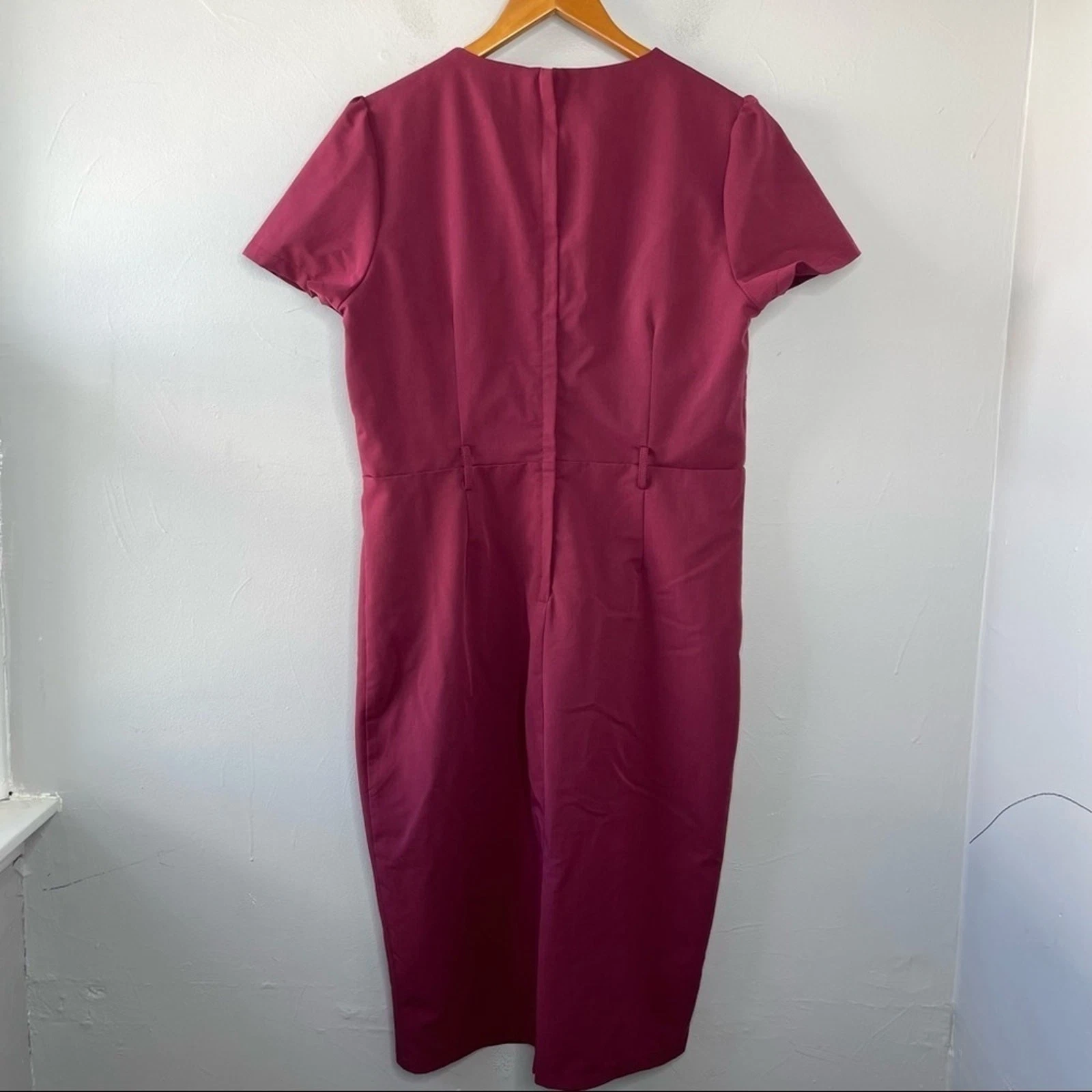 VETEMENTS Abito COLLECTIF VINTAGE con balze a matita taglia 2XL US 14 retrò pinup rockabilly twee