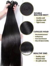 Bone Straight 100 Human Hair Bundles Deal Brazilian Human Hair 4 Bundles Raw