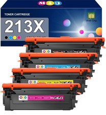 213X Toner Cartridges High Yield 4 Pack with Chip Compatible with 213X...