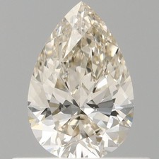 0.50 Ct Natural L Faint Brown/VS Diamond GIA CERTIFIED Loose Pear Cut 6x4 mm 771.90 per carat