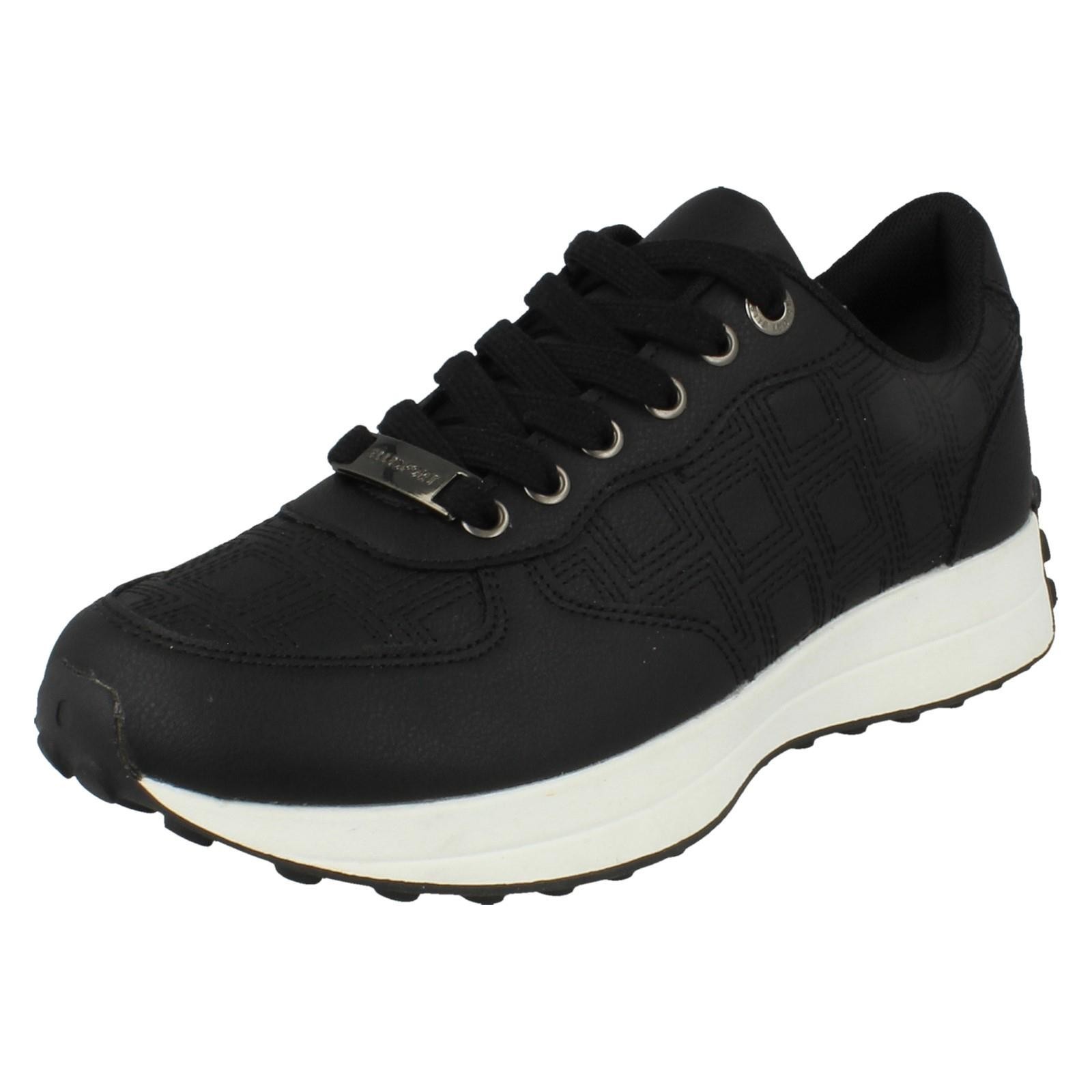 LOTTO Donna Elle Sport Casual con Lacci Nero Scarpe da Tennis F7R317