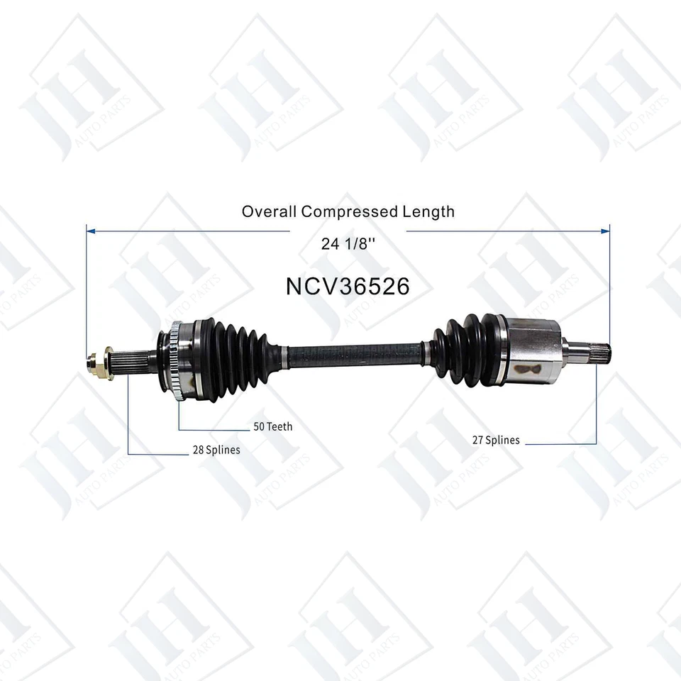 OE Front Right Passenger CV Axle Shaft For 1995-1998 Honda Odyssey Prelude FWD Foto 2 de 4