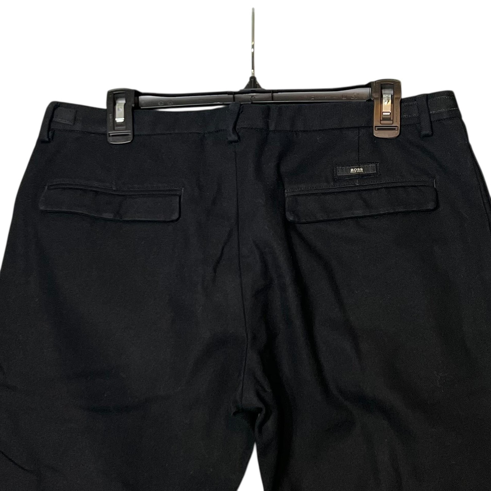 Hugo Boss Pants Mens 34x31 Black 100% Cotton Chino Slim Tapered Destan Trousers thumbnail 12