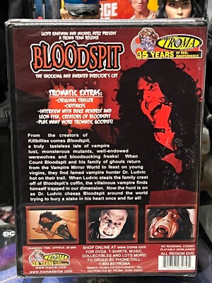 Bloodspit (DVD) Unrated Director's Cut! Duke Hendrix, Troma Team