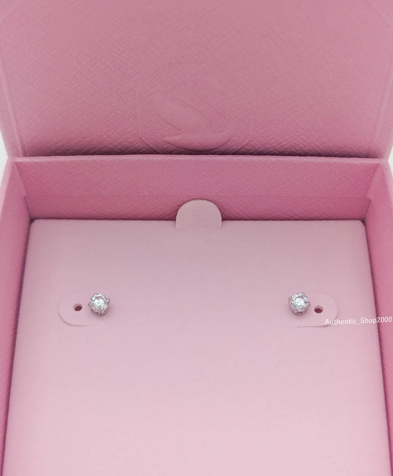 Nuevos Aretes Auténticos Marca SWAROVSKI Rodio Atraer Redondos PE 5408436 Foto 4 de 4