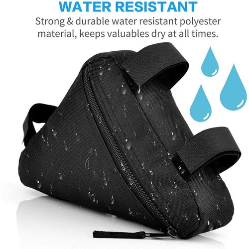 Bike Frame Bag Waterproof Bicycle Triangle Bag Under Seat Tool Accessories Pouch - Picture 3 of 13