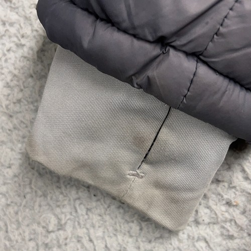Spyder Boys Puffer Jacket Medium Gray Full Zip Outdoor Hiking Hooded Winter FLAW - Picture 6 of 15