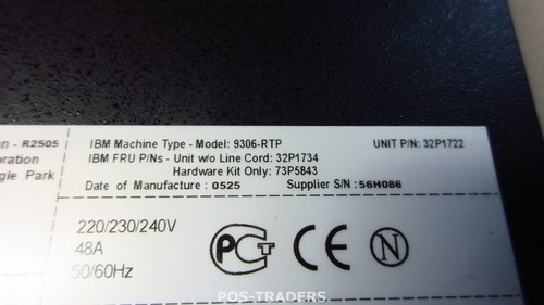 IBM 9306-RTP 32P1722 - 32 Amp PDU 6-Ports Power Distribution - SOLD AS PAIR - Photo 3/3