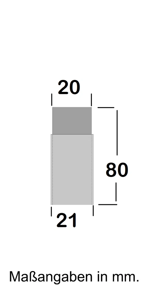 10 Wand Türstopper Edelstahl Wandstopper silber Türhalter Türanschlag 80 mm Wand - Bild 3 von 4