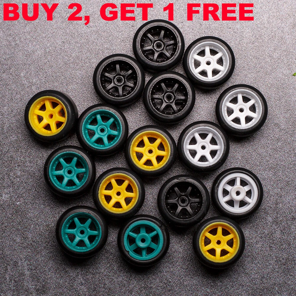 Starter Kit 1/64 Scale Custom Wheels Rubber Tires For Hot Wheels,KYOSHO