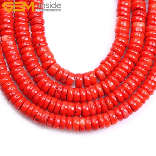 Freeform Red Orange Coral Beads For Jewelry Making 15” 12x16mm 6x12mm Gemstone - Picture 8 of 47