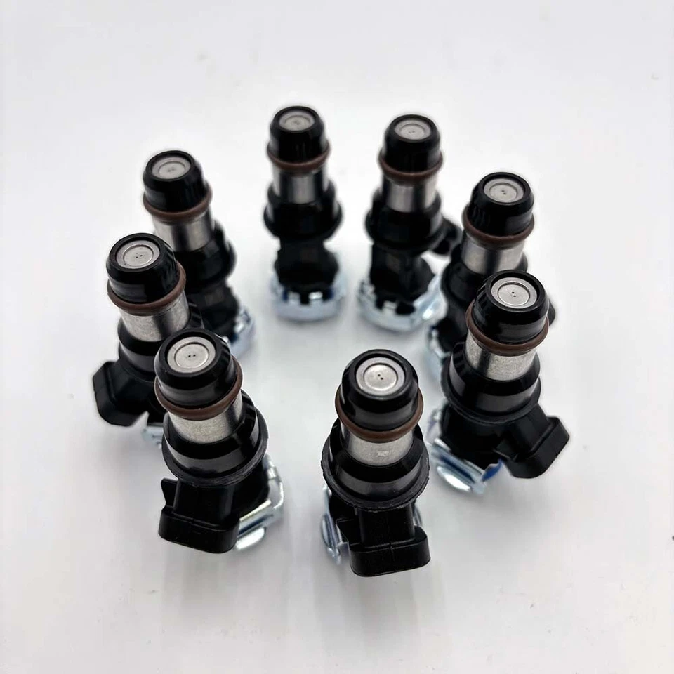 OEM x8 Delphi Fuel Injectors Fits 01-06 GMC Sierra 1500 4.8L 5.3 6.0L 25317628 - Image 3 of 4