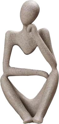The Thinker Statue, Modern Home Accents, Large Original Color 9'' x 5.5''