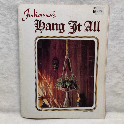 Rare 1975 Vtg MACRAME HANG IT ALL Home Décor Projects - Juliano's Book # 1 - Picture 15 of 24