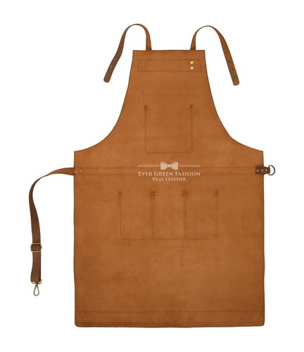 Genuine Vintage Leather Tool Aprons Chef BBQ Cooking Blacksmith Butchers Apron - Picture 3 of 5