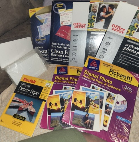 Inkjet Photo Paper Lot. 45-8x11, 360 buis-cards, 4x6-180+ mostly seal pkgs - Picture 5 of 11