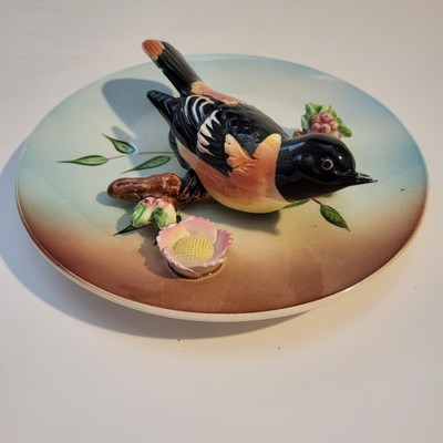 Vintage 3D Baltimore Oriole Wall Hanging Plate Japan | eBay