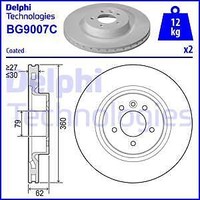 2X Delphi BG9007C Bremsscheibe FüR Land Rover