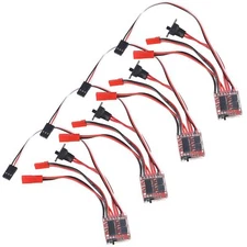 4 PCS Mini RC 20A Brushed ESC Motor Speed RC ESC 2KHz Forward Reverse Brush B...