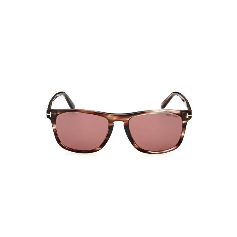 Tom Ford Gerard-02 TF930 56S Brown Striped Square Sunglasses Frame