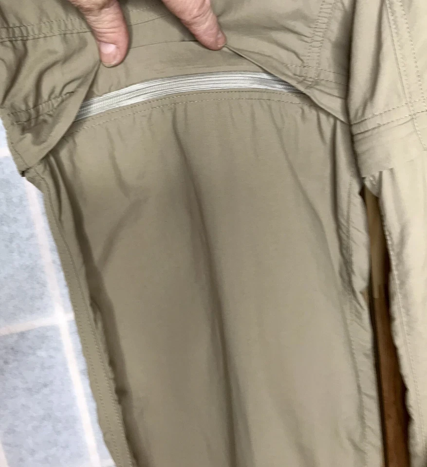 Pantalones/pantalones cortos deportivos de senderismo Royal Robbins 10 mujeres cremallera pierna 6 bolsillos secado rápido Foto 3 de 4