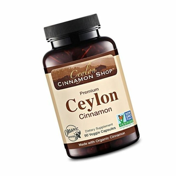 Ceylon Cinnamon 100 Certified Organic 500 MG 90 Capsules for sale