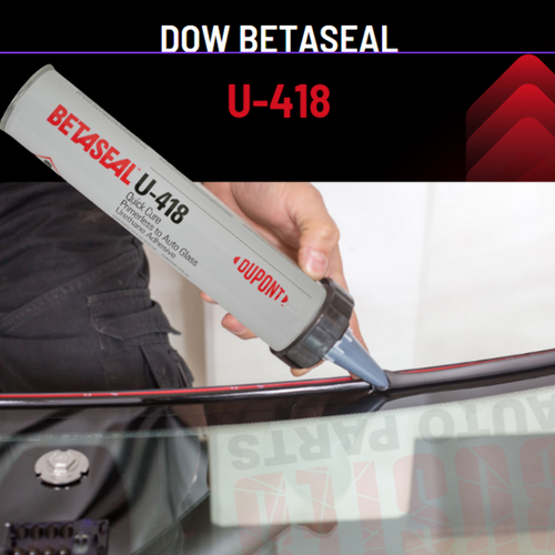 (2) Tubes U-418 Dow Auto Glass Adhesive, Urethane-Primerless 10.5oz 310ml - Picture 3 of 4
