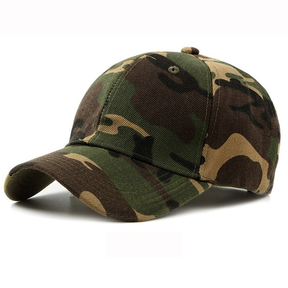Hombre Mujer Camuflaje Gorra Béisbol Ejército Sombrero Militar Pesca Ocio Tapa