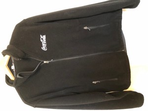 Coca-Cola-Fleece-Full-Zipper-Pullover-with-Zippered-Pockets-Size-Large-FS