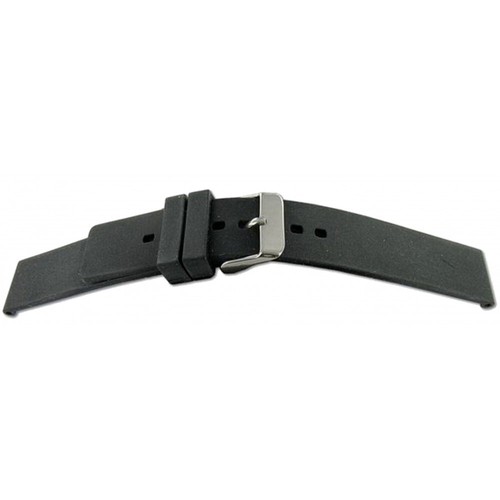 Bracelet De Montre En Silicone Noir 20mm - Marque OnWatch - Pour Montres Sportives - Neuf Sans étiquette