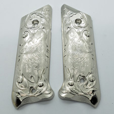Rare Ruger Mark IV 4 Wolf Metal Grips Nickel Plated