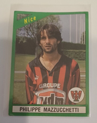 Bild Sticker Vignette Nr. 171 Philippe MAZZUCCHETTI Nice FOOT 91 PANINI 1991
