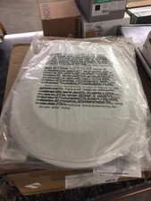 PROFLO PFTSE1000WH Round Front Toilet Seat & Lid in White Bathroom Fixture Open