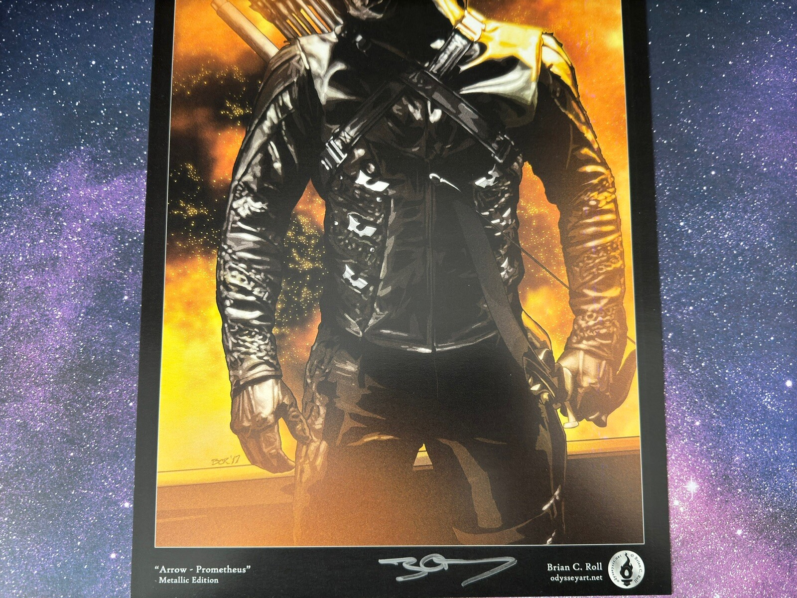 Arrow Prometheus Josh Segarra Metallic CW TV Show Art Print 11x17 Brian ...