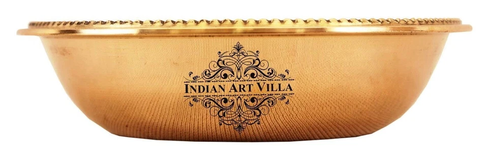 Handmade Brass Bowl Katori, Serving Soup, Indian Dishes 100 ML, Pack of 1 Pcs - Image 3 of 4