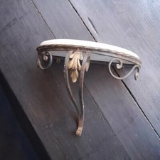 petite console fer forgé et