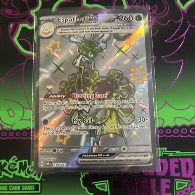 Espathra ex Shiny Ultra Rare 214/091 Sv: Paldean Fates Pokemon Card Near Mint | eBay Espathra ex Shiny Ultra Rare 214/091 Sv: Paldean Fates Pokemon Card Near Mint | eBay