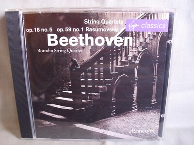 Beethoven- String Quartets op.18/5 & 59/1- Borodin String Quartet- VIRGIN 95 NEU