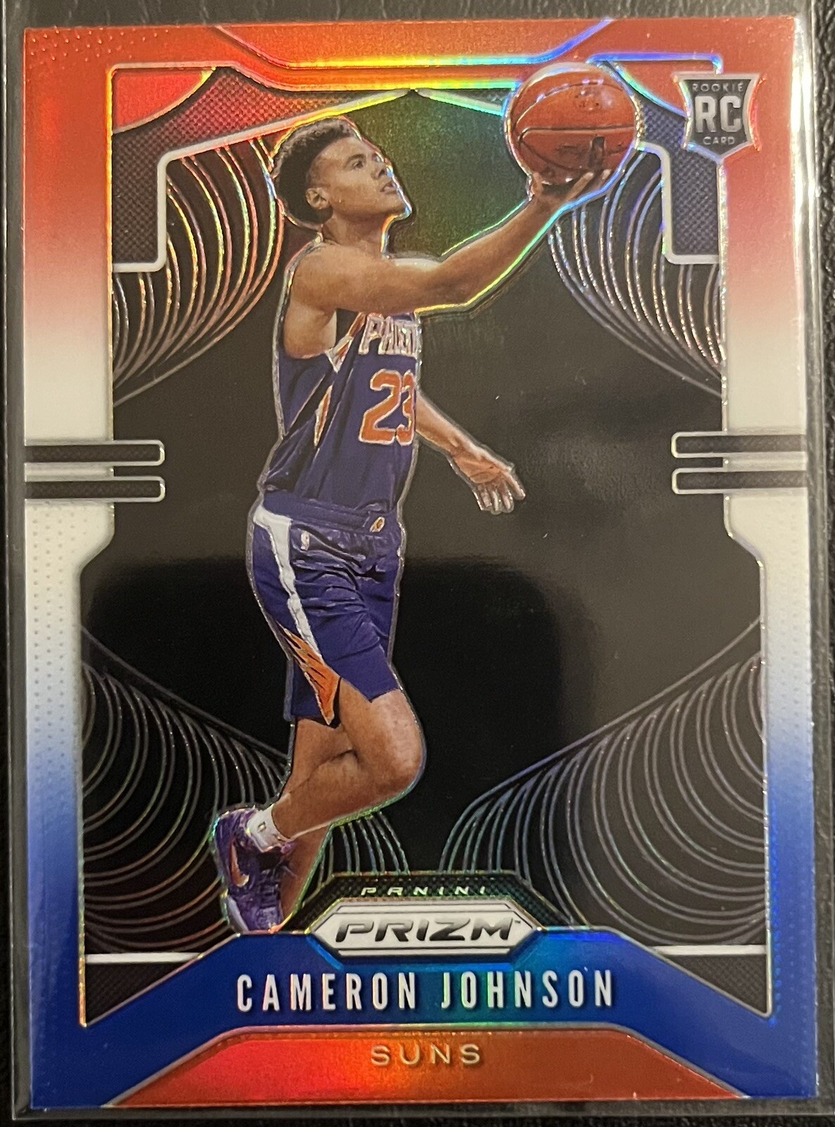 2019-20 Panini Prizm Cameron Johnson Red White Blue Rookie RC Phoenix Suns #257