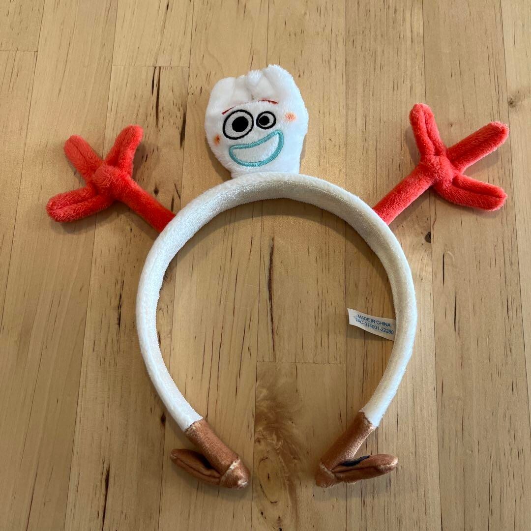 Disney White and Red Plush Forky Headband Toy Accessory Toy Story Forky Ears | Mickey Mouse Ears | Disneyland Ears  main image 4