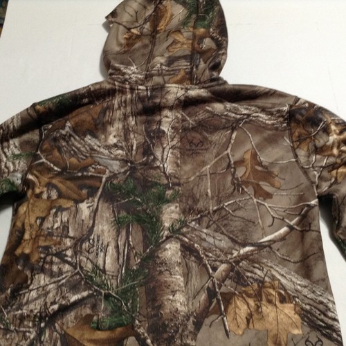 Carhartt Sweatshirt Youth L 14 16 Camo Hoodie Mossy Oak Pullover Hunting Fishing - Picture 11 of 12