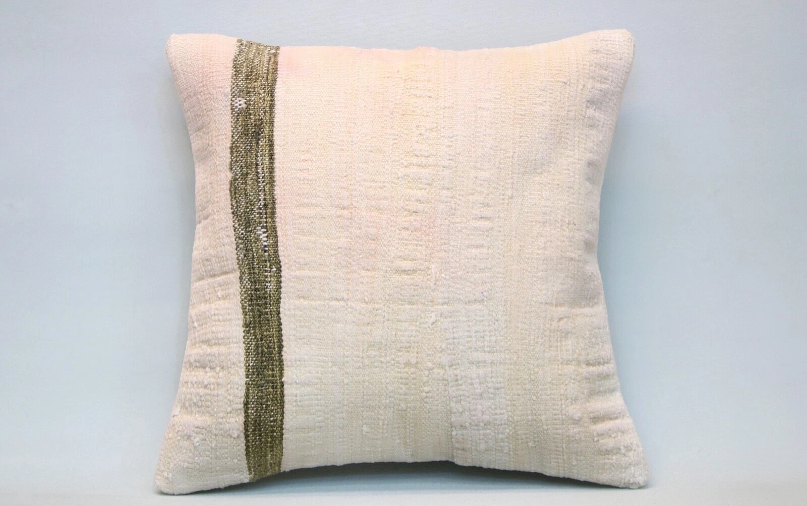 White Hemp Pillow Cover, 16"x16", Decorative Pillow, Throw Pillow, Accent Pillow