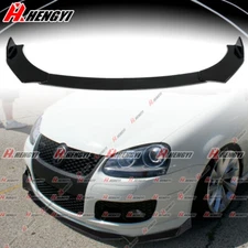 Gloss Black Front Bumper Chin Lip Spoiler For 2005-2010 Golf GTI MK5 Jetta
