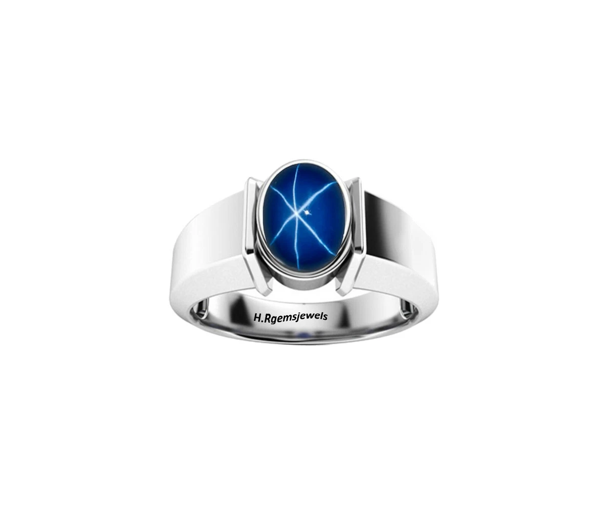 Mens lindy star sapphire cheap ring