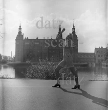 1960s Negative-sexy pinup girl-Frederiksborg Castle-Denmark t459524