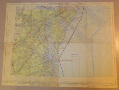 Vintage 1952 World Aeronautical Chart: CHESAPEAKE BAY (357), Original Map